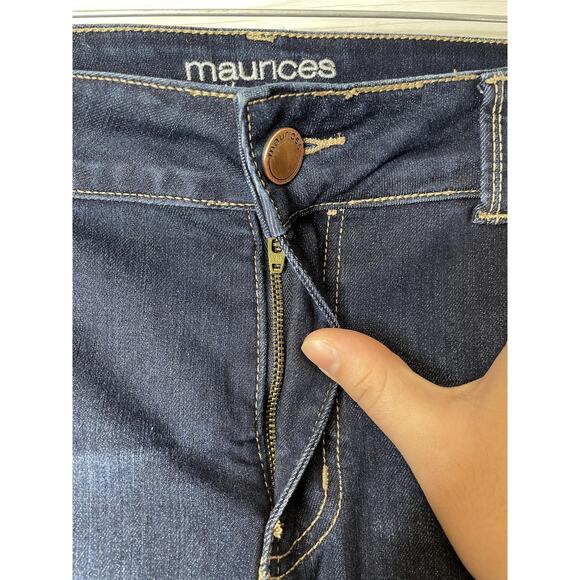 Maurices Jeans Womens 18W Short Blue Everflex High Rise Skinny Stretch Denim - Picture 2 of 12